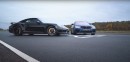 Stage 2 tuned BMW M5 Competition and Porsche 991.2 Turbo S Cabriolet drag race