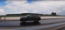 Ford Mustang Roush Vs Jeep Grand Cherokee Trackhawk drag race