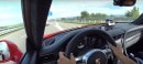 780 HP Porsche 911 Turbo S goes for a top speed Autobahn drive