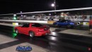 Pontiac Firebird Trans Am drag races turbo Fox Body Ford Mustang in Street Racer Wild Class