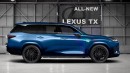 2024 Lexus TX rendering by AutoYa