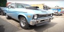 800 HP Chevrolet Nova wasting its power in 10-foot drag race