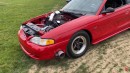 1994 Ford Mustang 8.2 Deck Small Block single turbo testing on DRACS
