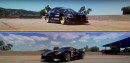 Gymkhana-Spec Subaru STI vs Ford GT