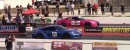 Porsche 911 Turbo S (991) drag races McLaren 720S, twin turbo Lamborghini Huracan and pink Nissan GT-R on DRACS