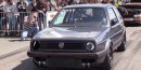 950 HP VW Golf Mk II drag racing