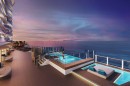 Rendering of the expansive pool decks