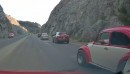 Volkswagen Beetle Almost Crashed After the Driver Decided To Drink and Drive