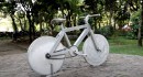 The Concrete Bike weighs 296.5 lbs, but is fully functional