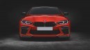 Prior Design replacement bumper with smaller kidney grilles for the BMW M3 and M4