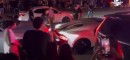 Bad Bunny's Bugatti Chiron Sport was rear-ended at his party in Miami