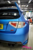 Matte Blue Metallic Subaru STI