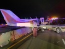Airplane and car collide on the I-35 in Minnesota, pilot makes amazing save