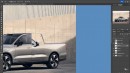 Volvo EX90 pickup truck rendering by Theottle