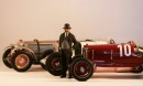 Mercedes-Benz SSK and SSK-L Scale Models with Ferdinand Porsche Miniature Figure