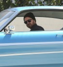 Aaron Paul driving his 1969 Ford Torino GT