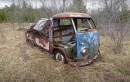 classic cars on abandoned Canadian farm