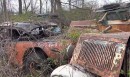 abandoned forest junkyard