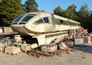 abandoned maglev train in Emsland, Germany