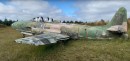1950s aircraft on abandoned RAF airfield in the U.K.
