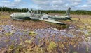1950s aircraft on abandoned RAF airfield in the U.K.