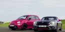 Abarth 124 Spider vs. 595 Competition Drag Race Is About Traction