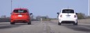 2013 Abarth 500 Vs. 2014 Ford Fiesta ST drag and track race