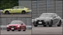 Nissan Skyline NISMO vs BMW M3 Competition xDrive vs Lexus IS 500 F Sport Performance acceletation test