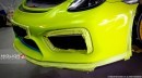 Porsche Cayman GT4 detailing: front apron