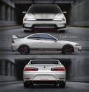 2023 Acura Integra Prototype neo-retro 1997 Coupe rendering by spdesignsest / jlord8