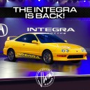 2023 Acura Integra Prototype neo-retro 1997 Coupe rendering by spdesignsest / jlord8