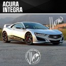Acura Integra Type S Coupe rendering by jlord8