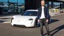 Adam Levine Manhandles Porsche Mission E