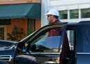 Adam Sandler and his Cadillac Escalade Hybrid