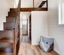 Rustic meets modern in this 20-foot tiny home on wheels