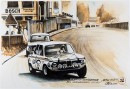 Moments of BMW history immortalized using coffee drawings
