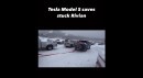 Adventure truck Rivian R1T needed rescue from a Tesla Model S