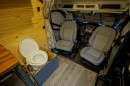 Couple turns Transit van into a cozy home on wheels