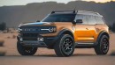 Ford Off-Road EV Bronco Sport rendering by vburlapp