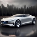 Volvo EX Sports Car concepts by AI and midjourneycardesigner