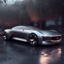 Volvo EX Sports Car concepts by AI and midjourneycardesigner