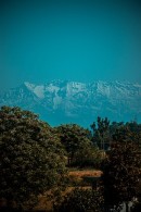 Himalayas can be seen from afar in India