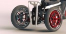 The AKO Trike leans into turns, comes with 180+-mile