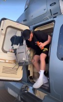 Logan Paul on Airbus Helicopter
