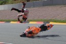 2014 Sachsenring, FP2, Marquez crashing
