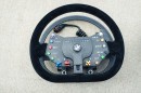 BMW Z4 GT3 steeering wheel adapted for handicapped usage
