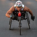 Alessandro Zanardi at the Hawaii Triathlon