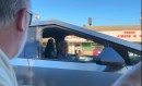 Jay Leno spotted driving the Tesla Cybertruck