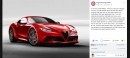 2020 Alfa Romeo 6C rendering