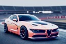 Alfa Romeo Dodge Durango Stelvio CGI mashup by automotive.ai